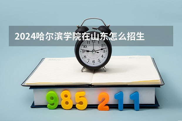 2024哈爾濱學院在山東怎么招生
