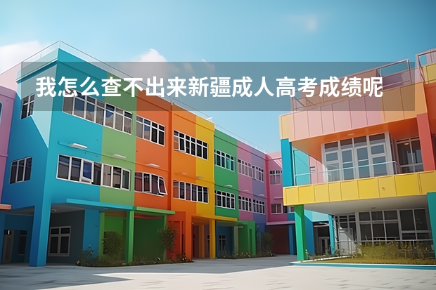 我怎么查不出來新疆成人高考成績呢 ？誰能幫我找到網址 、