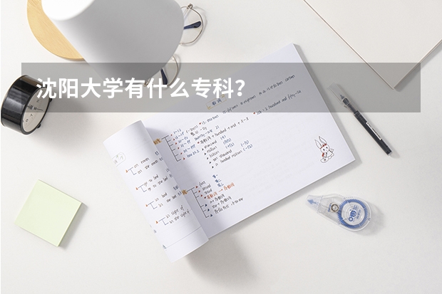 沈陽大學有什么專科？