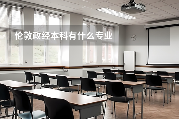 倫敦政經(jīng)本科有什么專業(yè)
