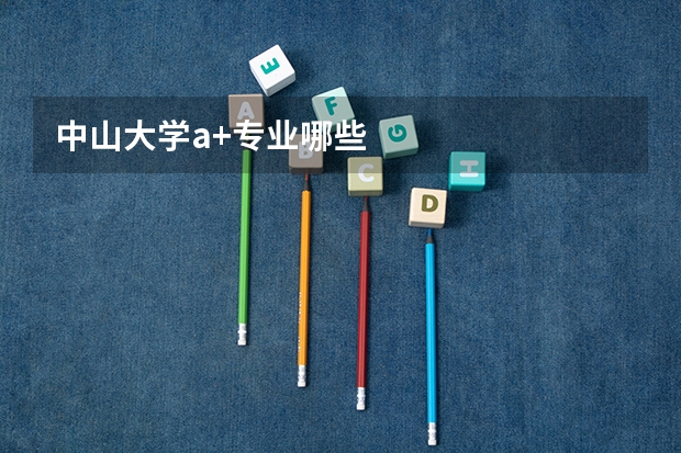 中山大學a+專業哪些