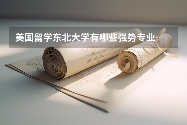 美國(guó)留學(xué)東北大學(xué)有哪些強(qiáng)勢(shì)專業(yè)