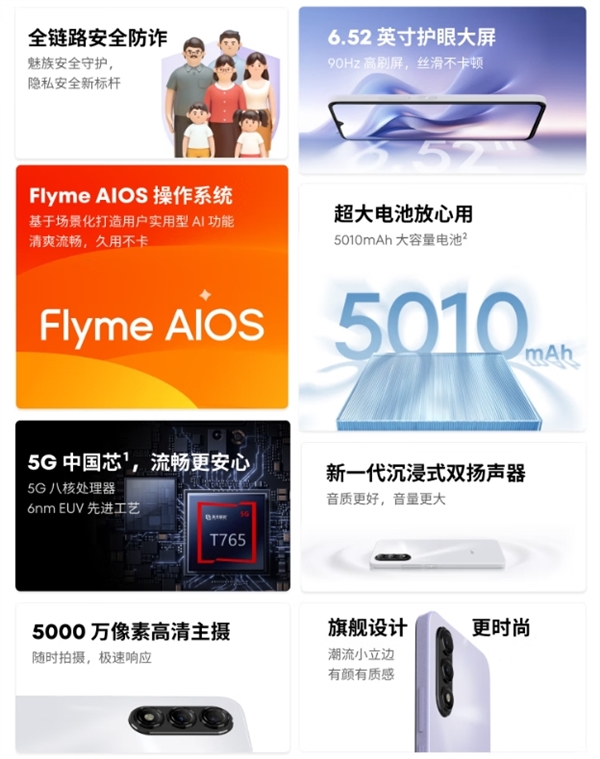 百元AI神機！魅藍20國補到手價399元：支持5G、高刷