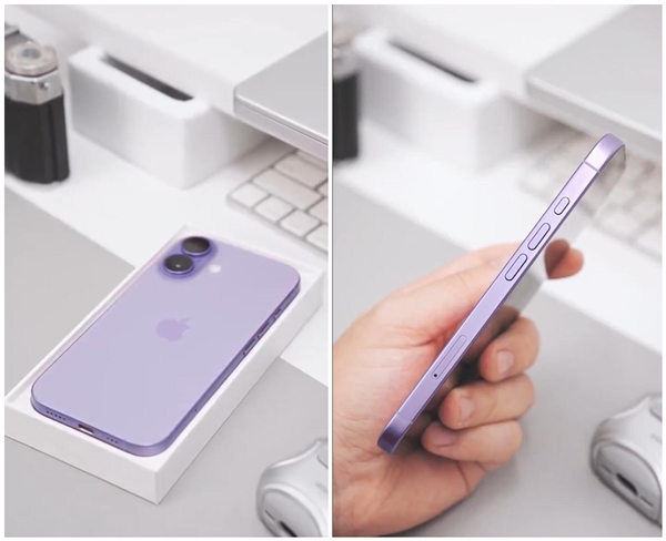 果粉一眼認出是新款！iPhone 17機模紫色開箱上手